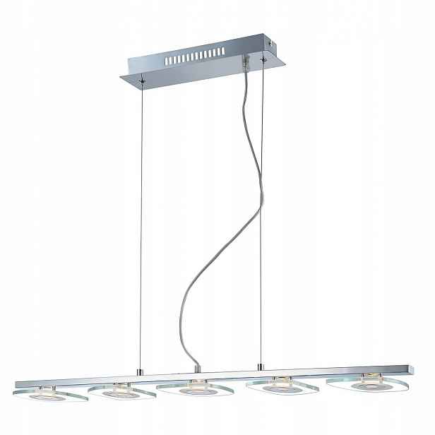 Závěsná Led lampa Bill Chrom Nastavitelná výška 5 bodů 90 cm Italux