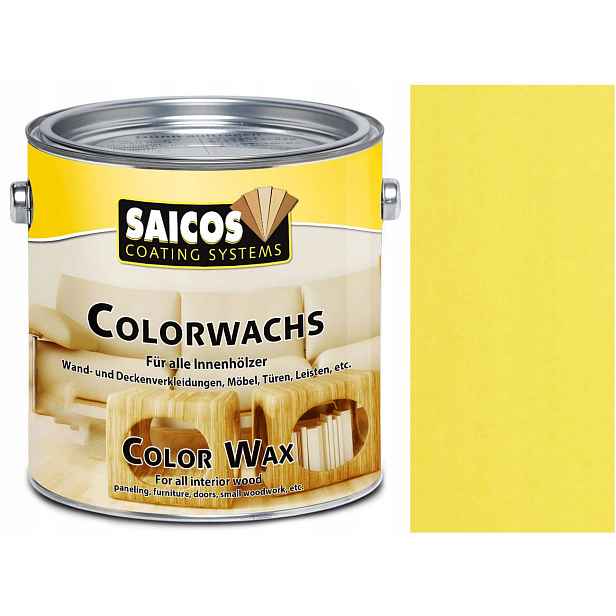 Saicos Colorwachs Vosk Barevný Žlutý 3012 0,75L