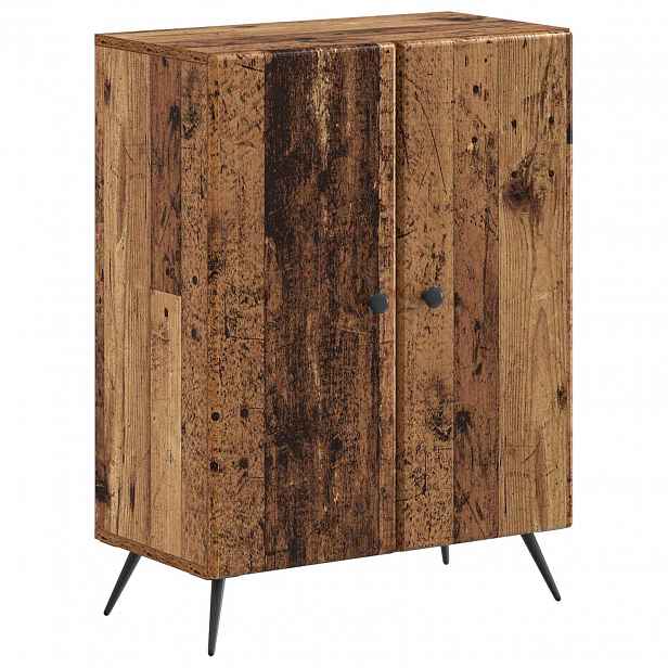 vidaXL Koupelnová úložná skříň BREDA Staré dřevo 59,5 x 31 x 80 cm