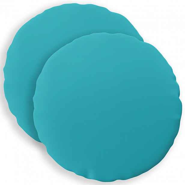 vidaXL Povlak na polštář 2 pcs HEERLEN Tyrkysová Ø 40 cm Polyester