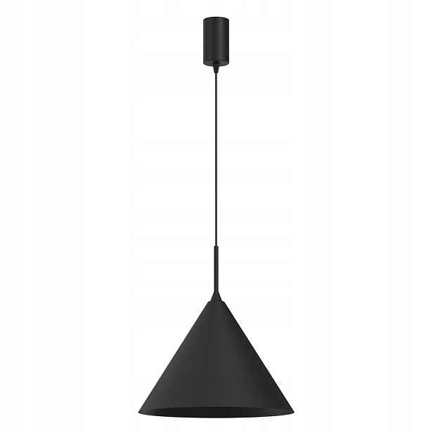 Závěsná lampa Capital Černá 32 cm 1xGX53 Kónické kovové stropní stínítko