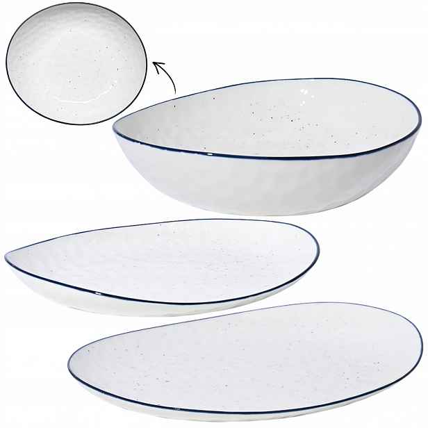 Jídelní Servis porcelánový Pro 6 Osob Pebbles stolní nádobí talíře