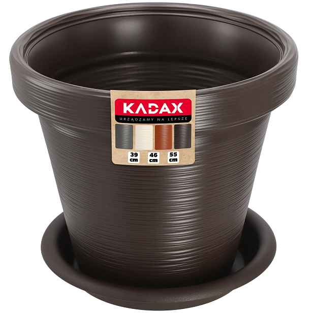 Květináč Květináč 46cm Obal Rostliny Mokka Stojánek