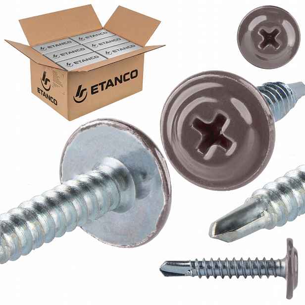 Samovrtné podložky 4,2 x 25 mm Ral 9007 2000 ks Etanco Gm-b