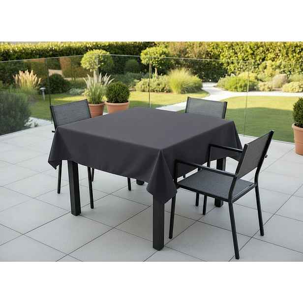 Venkovní čtvercový ubrus TERRA color 02 antracit, různé rozměry Mybesthome Rozměr: 150x150 cm