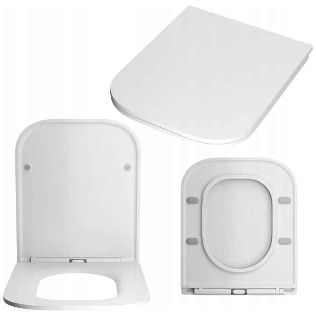 Wc Sedátko Duroplast Slim, Pomalu Padající, Odnímatelné, Bílá Barva