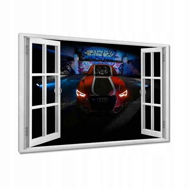 Obrazy 120x80 Červená Audica Audi