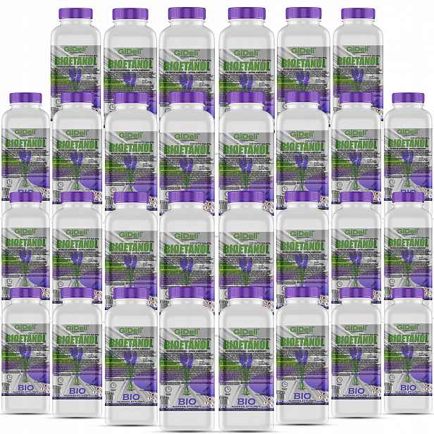 Bioetanol do krbu 30x 1L vůně levandule biopalivo