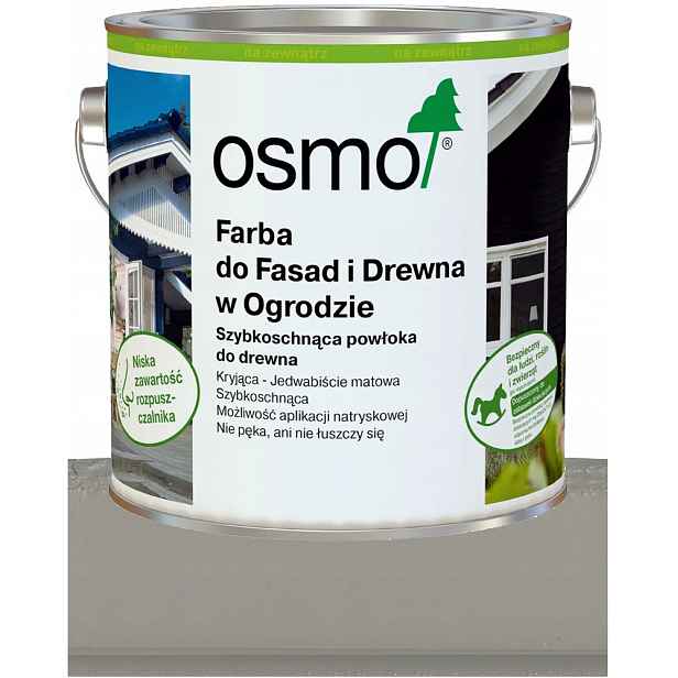 Osmo Barva pro fasády a dřevo v zahradě Betonová Šedá 7542 0,75L