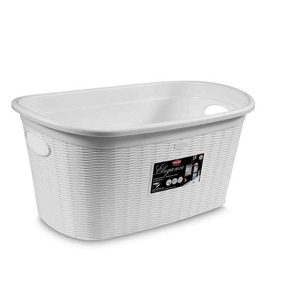 STEFANPLAST Koš na prádlo 35 l, 58x38x28cm, bílý
