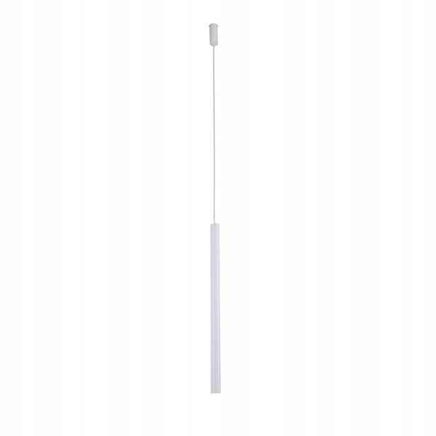 Závěsná lampa minimalistická trubka 70 cm bílá nad stůl ostrov Shilo