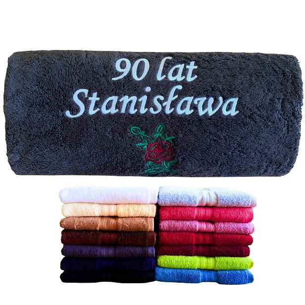 Dárek k 90. narozeninám pro muže, dědečka, strýčka, tatínka, roku výroby. Ručník s jménem