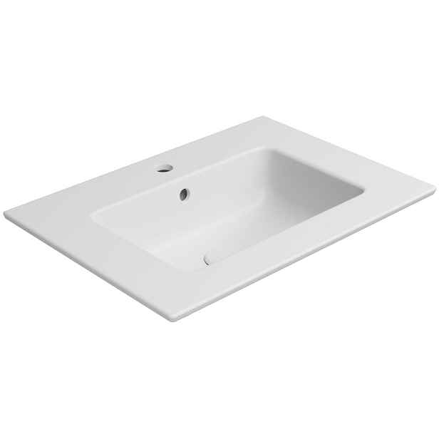 GSI PURA keramické umyvadlo Slim 62x46cm, bílá mat