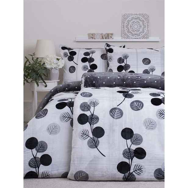 MKLuzkoviny.cz Prodloužené povlečení mikroplyš Exclusive - Hasana šedé - 140 × 220 cm - 70 x 90 cm