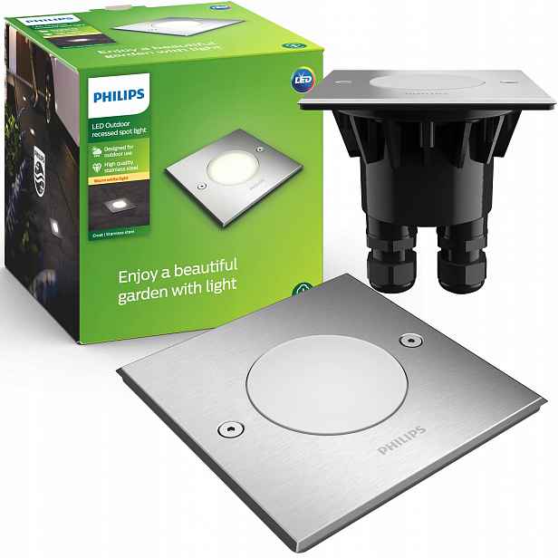 Nájezdová Led lampa Philips Crust Dogruntová IP67 Zahradní