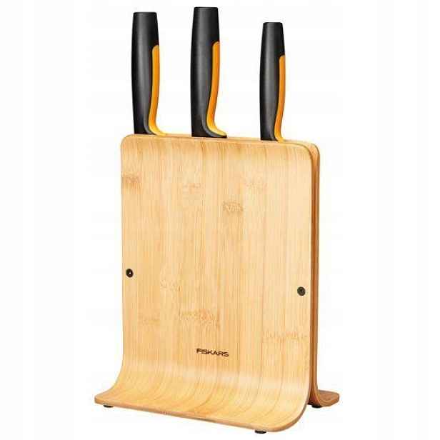 Fiskars 1057553 set nožů 3ks, Functional Form v dřevěném bloku