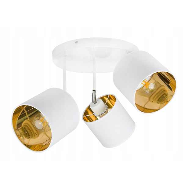 Lampa stropní svítidlo pohyblivý lustr sufiová Abażur zlatá