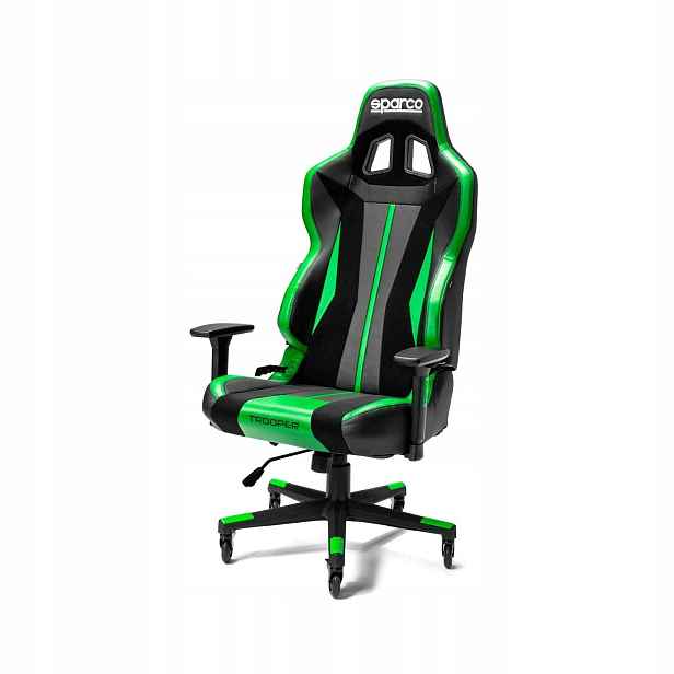 Kancelářská židle Sparco Trooper černá/zelená