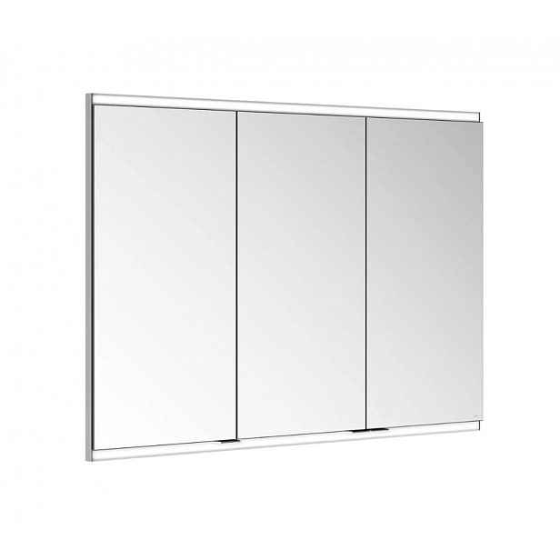 Keuco - Zrcadlová skříňka s LED osvětlením, 100x70x12 cm, hliník 800310131100200