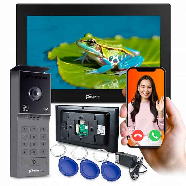 Videodomofon Wifi 7" Tuya 2-žilová brána kód Obsluha App Full Hd foto