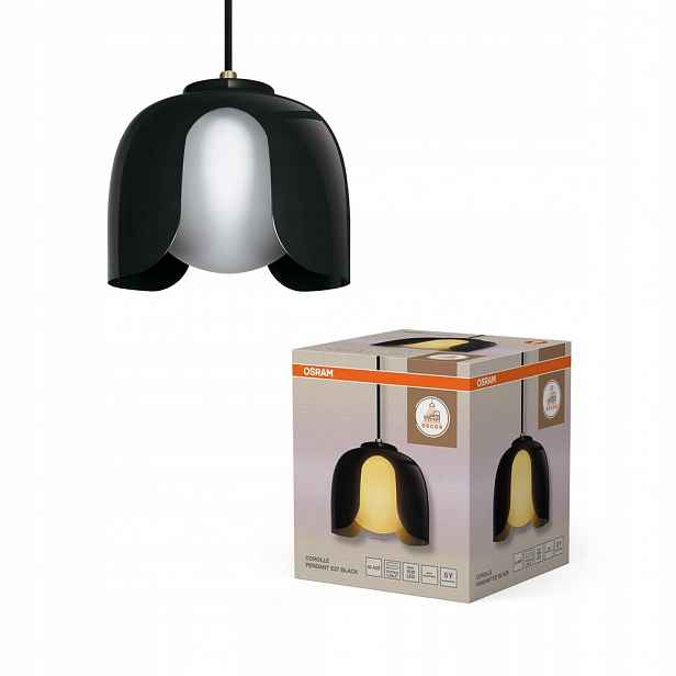 Závěsná stropní lampa E27 Dekorativní černá Decor Osram
