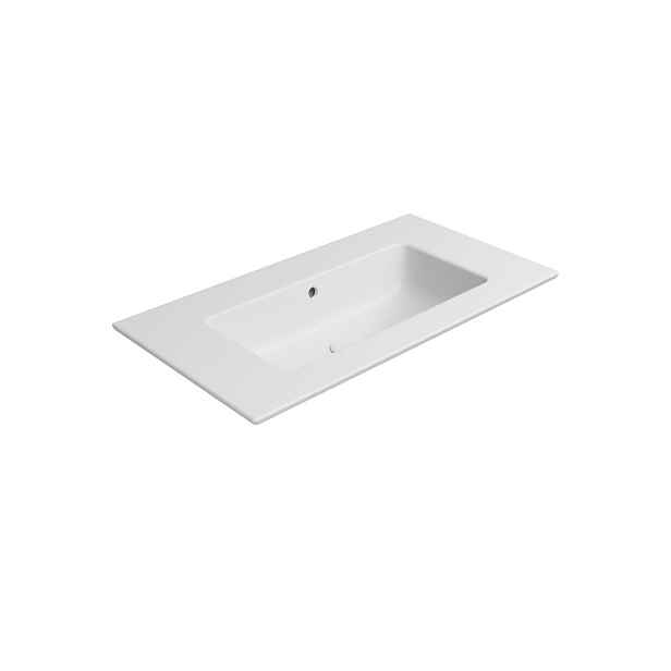 GSI PURA keramické umyvadlo Slim 82x46cm, bez otvoru, bílá mat