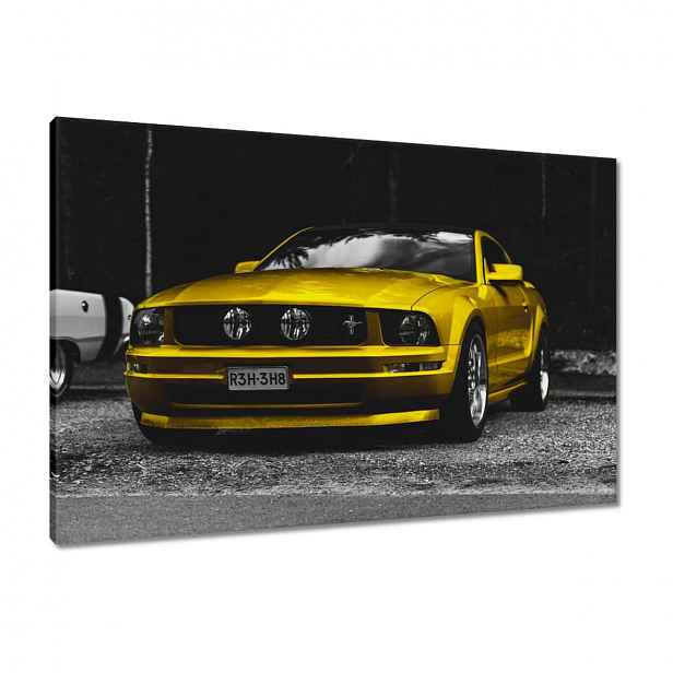 Obrazy 90x60 Žlutý Ford Mustang