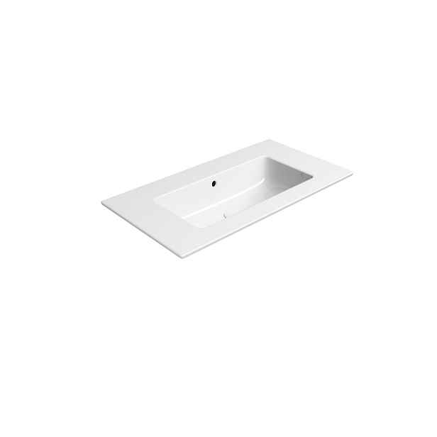 GSI PURA keramické umyvadlo Slim 82x46cm, bez otvoru, bílá ExtraGlaze