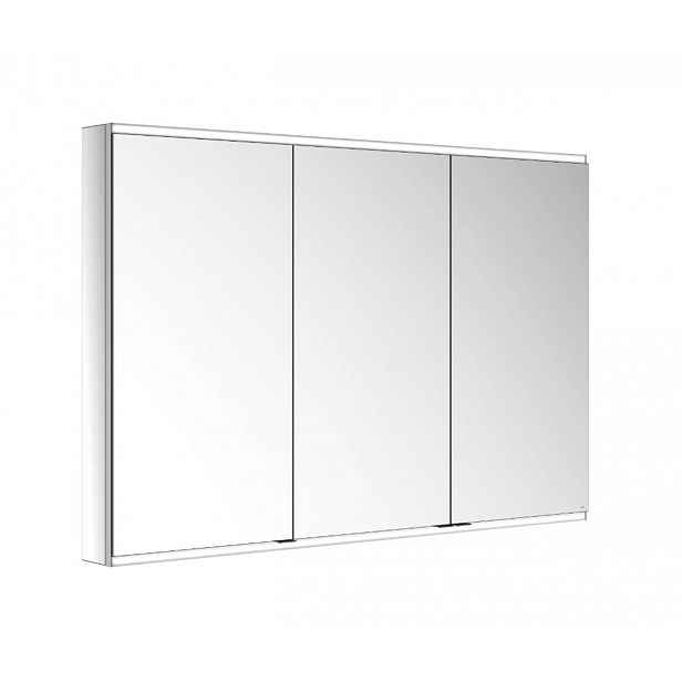 Keuco - Zrcadlová skříňka s LED osvětlením, 140x90x12 cm, hliník 800321141000200