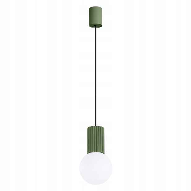 Sollux Závěsná lampa Halo 12 cm zeleno-bílá G9 8W