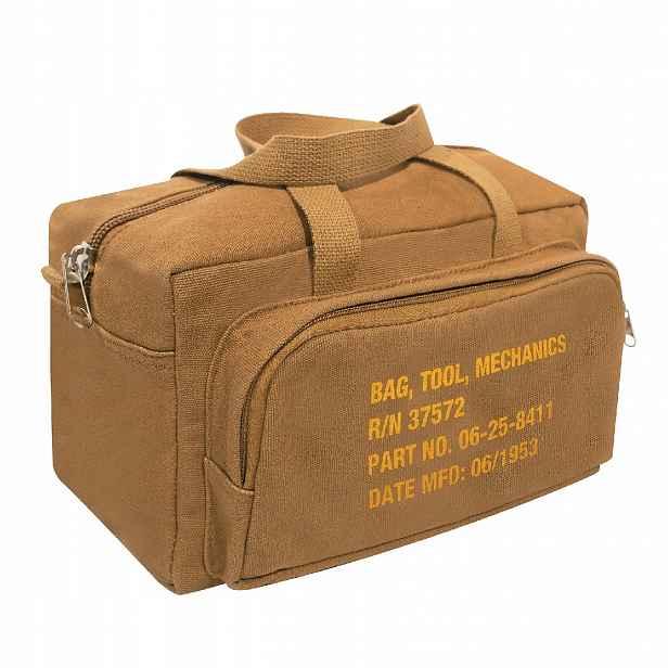 Taška Mechanics Vintage Military Stencil G.i. hnědá 7,5 L