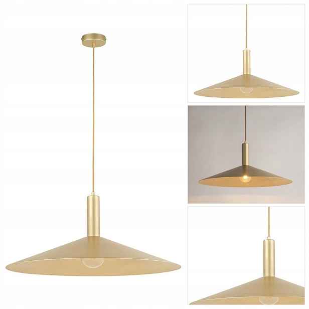 Závěsná lampa Capri zlatá, moderní, nad stůl v kuchyni Sigma Lighting
