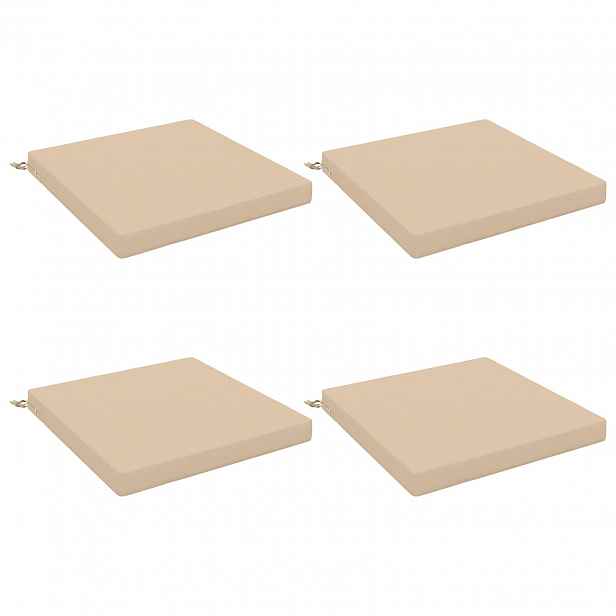 vidaXL Polstry ve 4 kusech SOEST 4 ks 100% polyester Krémová