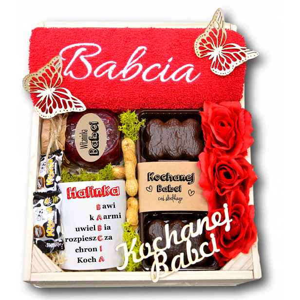 Den babiček, ručníky, výšivka, dárek, poděkování