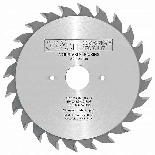 Cmt Skládací podřezávač 125x22x12+12Z 2.8 3.6 mm