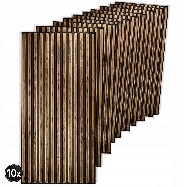 Dekorativní nástěnné panely Imitace lamel Lamel Styropian Balíček 10 ks