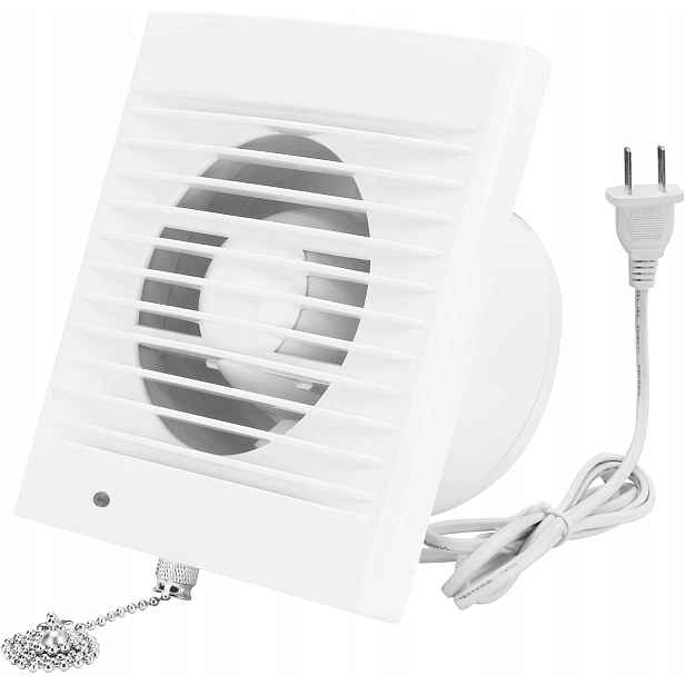 Hugoome koupelnový ventilátor 150 mm 320 M³/h 18 W Zpětná Klapka se šňůrkou