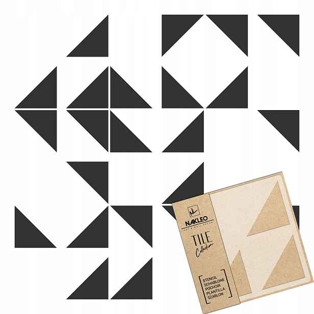 Malířská šablona Dlaždice Opakovaně Použitelný 30x30 cm Vzor Geometrie Gouveia