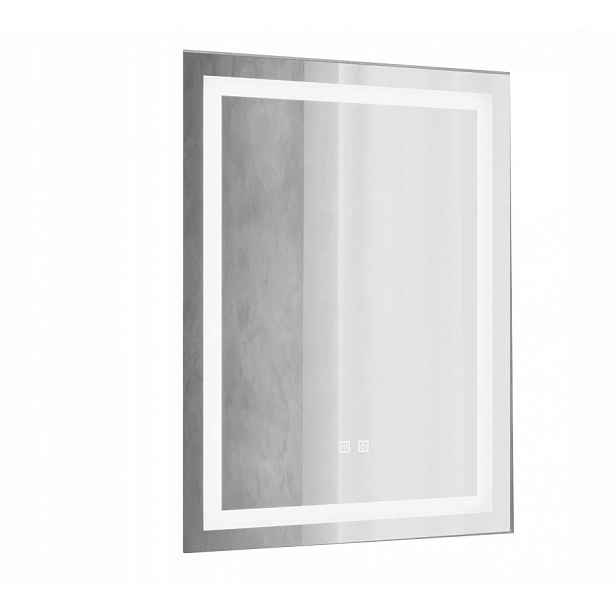 Obdélníkové podsvícené zrcadlo Vela s energeticky úspornými Led diodami 60x80