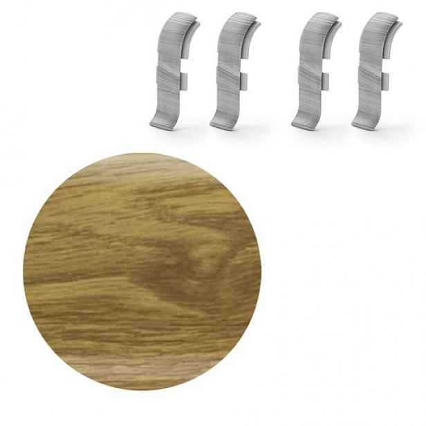 Spojka k soklu Naturel dub vinný , PVC délka 0,5 cm, výška hrany 56 mm, NATNGTF56