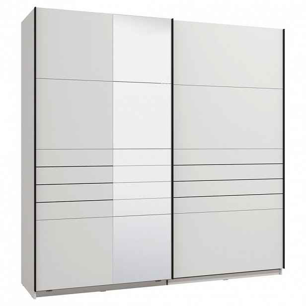 Xora SKŘÍŇ S POSOUVACÍMI DVEŘMI, bílá, 220/217,5/61 cm