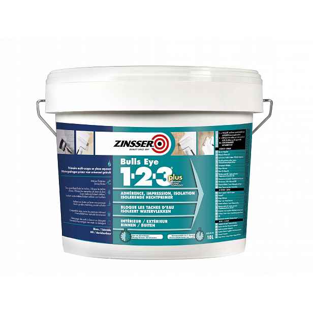 Zinsser Bulls Eye 1-2-3 Plus vodní základní a těsnící nátěr 10 l
