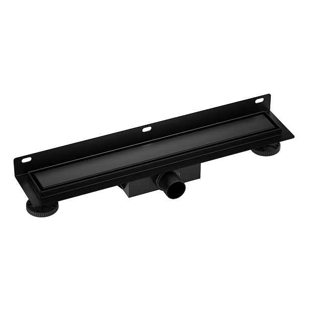 Lineární Odtok Černý Mat 60 CM Oboustranný Nerezová Ocel