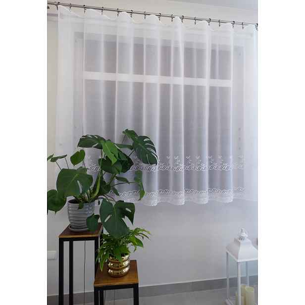 Mg Záclona 33703 Bílá 250x160 cm Hotová S Páskou M