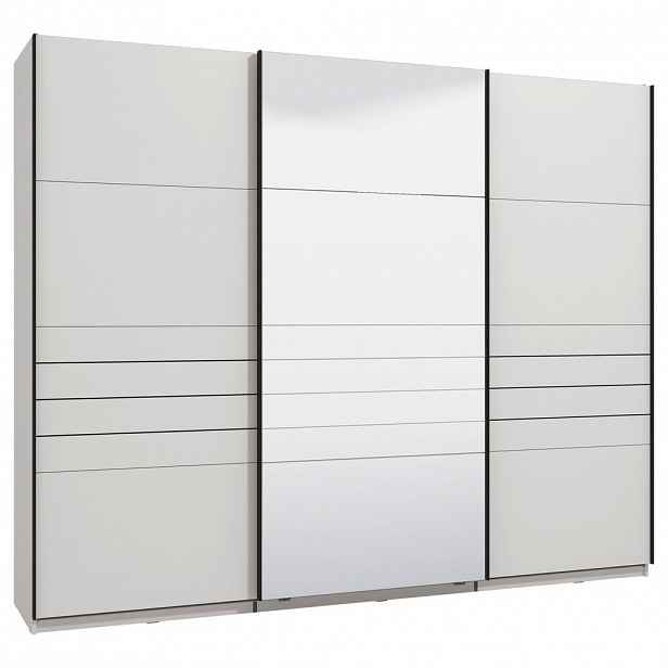 Xora SKŘÍŇ S POSOUVACÍMI DVEŘMI, bílá, 270/217,5/61 cm