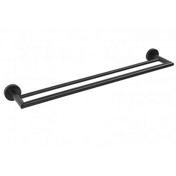 Sapho X-Round - Držák ručníků, délka 66 cm, černá XR401B