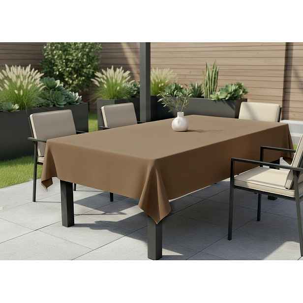 Venkovní ubrus GARDEN color 44 cappuccino, různé rozměry Mybesthome Rozměr: 140x180 cm