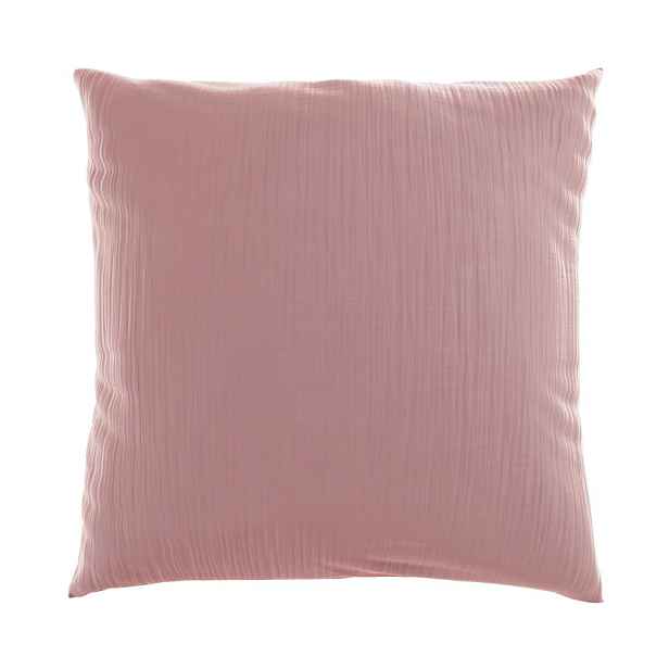 Mušelínový povlak na polštář 50x50 RŮŽOVÝ