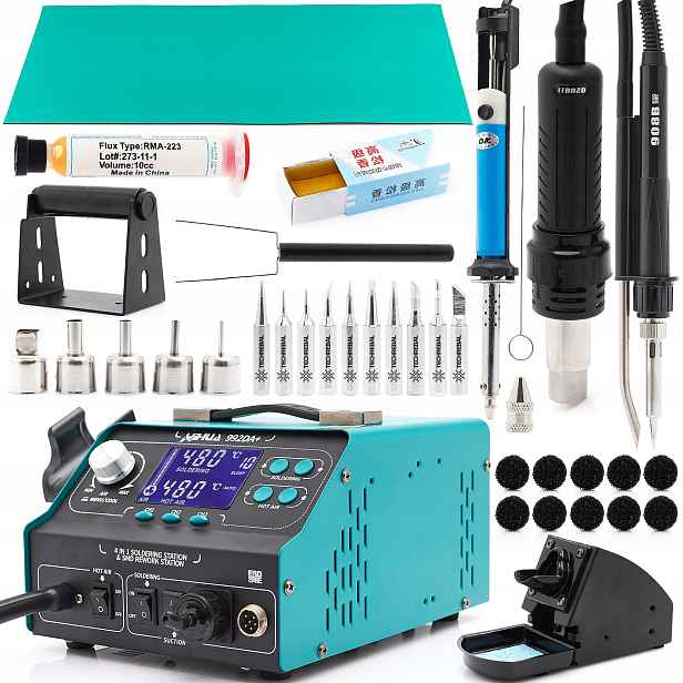 Pájecí Stanice Yihua 992DA+ 4V1 Odpáječka Odsávání Hot Air
