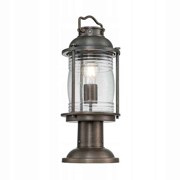 Stojací lampa venkovní podstavecová lampa oxidovaná hnědá 47 cm Kichler